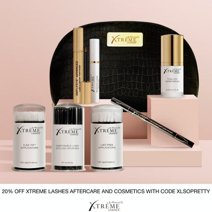 Visit Xtreme Lashes Eyelash Extensions website and use my promo code XLSoPretty to save 20% on your retail order! Link in description.